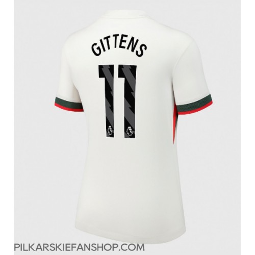 Koszulka piłkarska Chelsea Jamie Gittens #11 Strój wyjazdowy dla kobiety 2025-26 tanio Krótki Rękaw Koszulka piłkarska Chelsea Jamie Gittens #11 Strój wyjazdowy dla kobiety 2025-26 tanio Krótki Rękaw